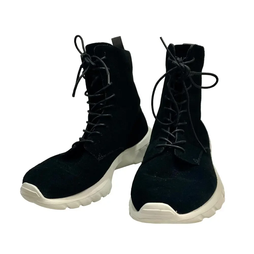 CU4TRO Black Suede NINJA Boots Sneakers | 42 Men 9 Women 10.5 | EUC